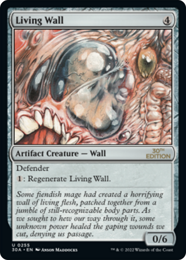 Living Wall (30A-255) - 30th Anniversary Edition - Premium MTG Single from Wizards of the Coast - Just $2.86! Shop now at Game Crave Tournament Store
