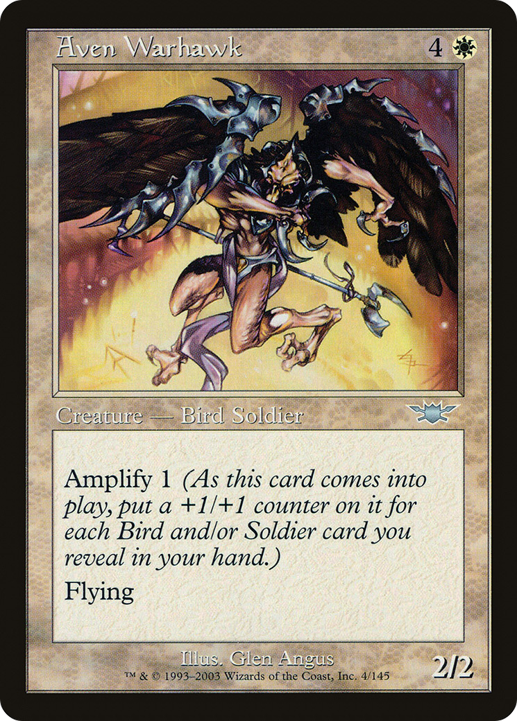 Aven Warhawk (LGN-004) - Legions - Premium MTG Single from Wizards of the Coast - Just $0.08! Shop now at Game Crave Tournament Store