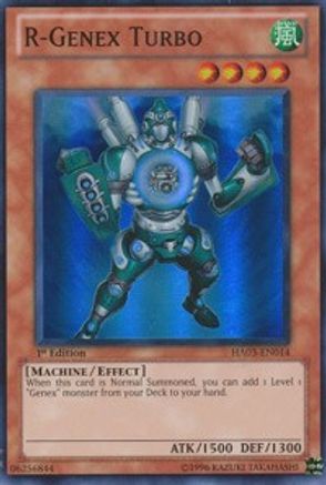 R-Genex Turbo (HA03-EN014) - Hidden Arsenal 3 1st Edition - Premium Yugioh Single from Konami - Just $1.05! Shop now at Game Crave Tournament Store