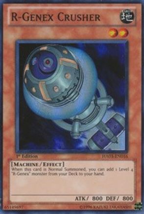 R-Genex Crusher (HA03-EN016) - Hidden Arsenal 3 1st Edition - Premium Yugioh Single from Konami - Just $0.12! Shop now at Game Crave Tournament Store