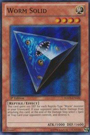 Worm Solid (HA03-EN022) - Hidden Arsenal 3 Unlimited - Premium Yugioh Single from Konami - Just $0.26! Shop now at Game Crave Tournament Store