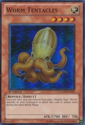 Worm Tentacles (HA03-EN023) - Hidden Arsenal 3 Unlimited - Premium Yugioh Single from Konami - Just $0.25! Shop now at Game Crave Tournament Store