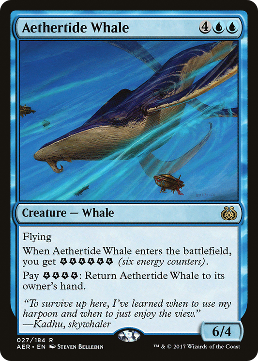 Aethertide Whale (AER-027) - Aether Revolt - Premium MTG Single from Wizards of the Coast - Just $0.08! Shop now at Game Crave Tournament Store