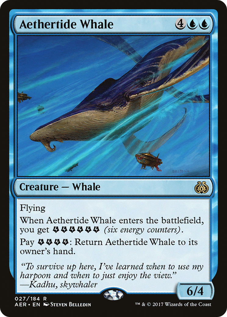 Aethertide Whale (AER-027) - Aether Revolt Foil - Premium MTG Single from Wizards of the Coast - Just $0.13! Shop now at Game Crave Tournament Store