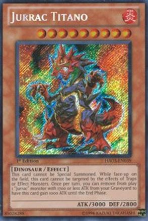 Jurrac Titano (HA03-EN039) - Hidden Arsenal 3 1st Edition - Premium Yugioh Single from Konami - Just $0.71! Shop now at Game Crave Tournament Store