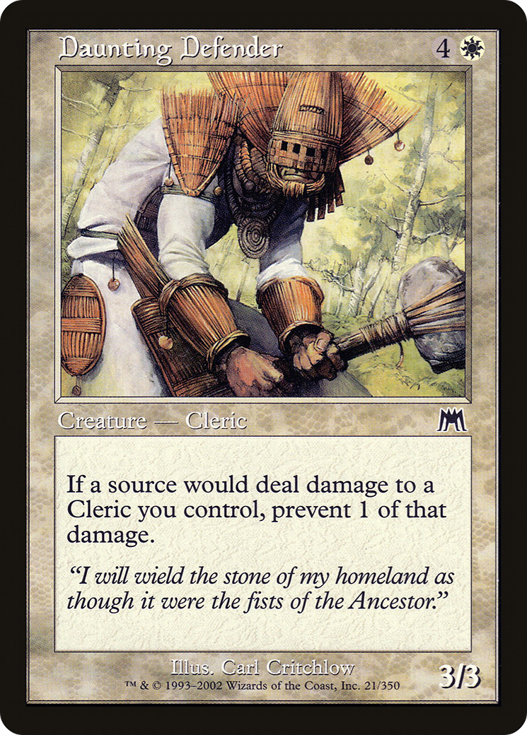 Daunting Defender (ONS-021) - Onslaught - Premium MTG Single from Wizards of the Coast - Just $0.25! Shop now at Game Crave Tournament Store