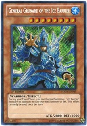 General Grunard of the Ice Barrier (HA03-EN049) - Hidden Arsenal 3 1st Edition - Premium Yugioh Single from Konami - Just $0.68! Shop now at Game Crave Tournament Store