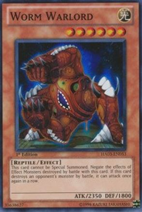 Worm Warlord (HA03-EN053) - Hidden Arsenal 3 Unlimited - Premium Yugioh Single from Konami - Just $0.26! Shop now at Game Crave Tournament Store