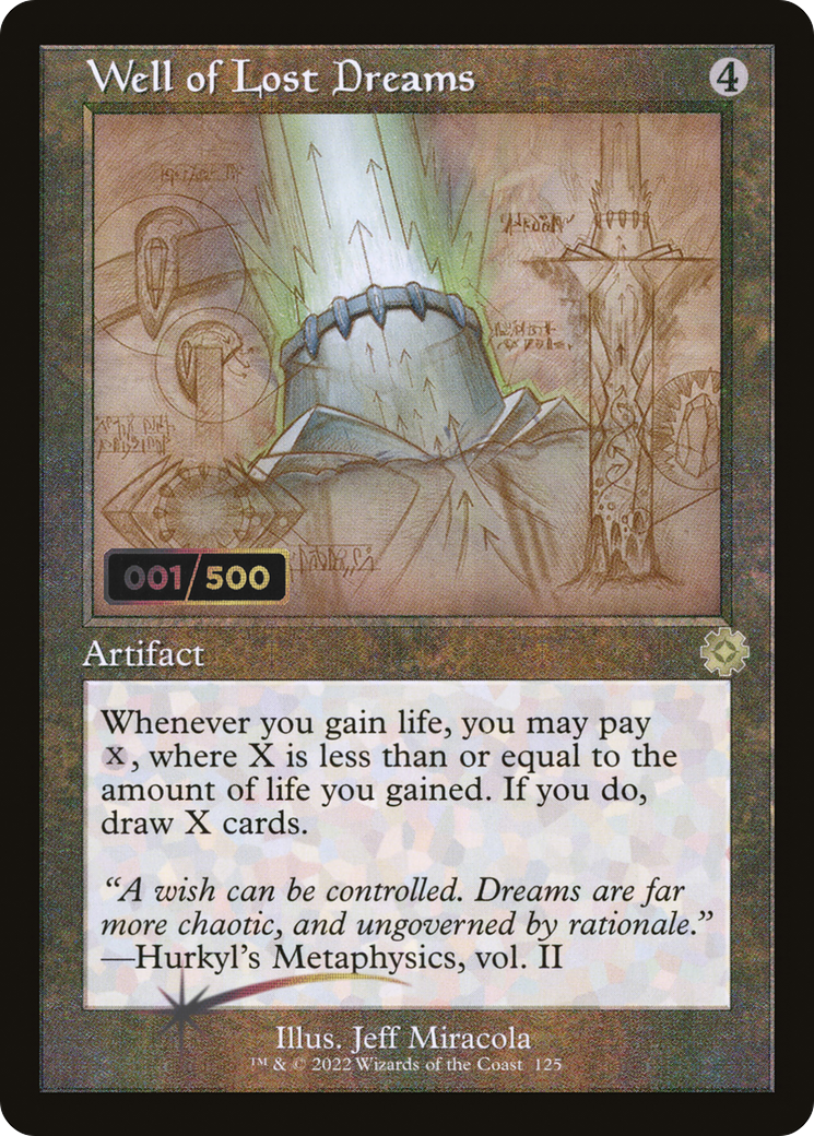 Well of Lost Dreams (BRR-125Z) - The Brothers' War Retro Artifacts Foil - Premium MTG Single from Wizards of the Coast - Just $60! Shop now at Game Crave Tournament Store