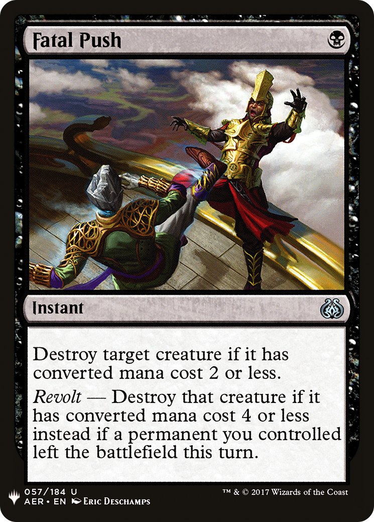 Fatal Push (MB1-655) - Mystery Booster - Premium MTG Single from Wizards of the Coast - Just $0.38! Shop now at Game Crave Tournament Store