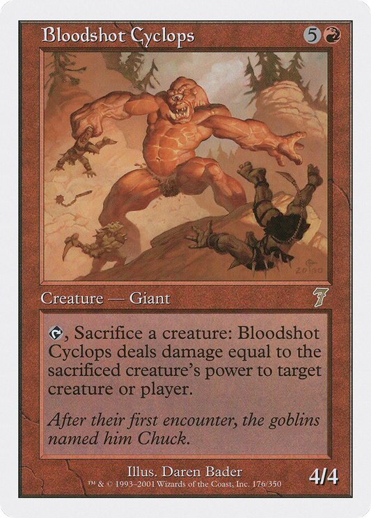 Bloodshot Cyclops (7ED-176) - Seventh Edition - Premium MTG Single from Wizards of the Coast - Just $0.11! Shop now at Game Crave Tournament Store