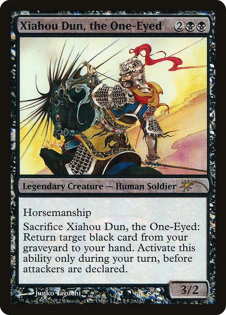 Xiahou Dun, the One-Eyed (J12-001) - Judge Gift Cards 2012 Foil - Premium MTG Single from Wizards of the Coast - Just $72.15! Shop now at Game Crave Tournament Store