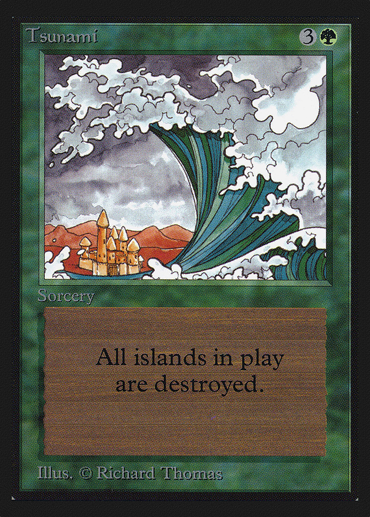 Tsunami (CED-222) - Collectors' Edition - Premium MTG Single from Wizards of the Coast - Just $3.27! Shop now at Game Crave Tournament Store