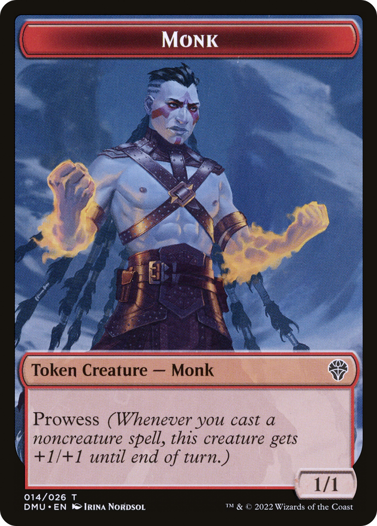 Monk (TDMU-014) - Dominaria United Tokens Foil - Premium MTG Single from Wizards of the Coast - Just $0.25! Shop now at Game Crave Tournament Store