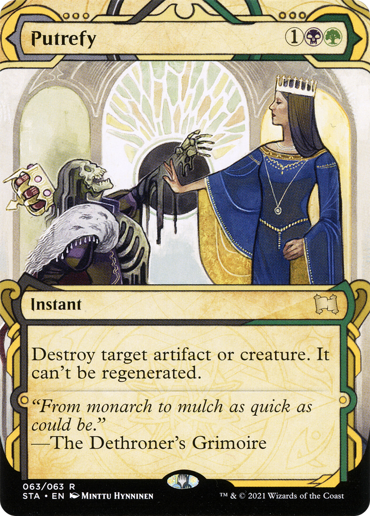 Putrefy (STA-063) - Strixhaven Mystical Archive: (Showcase) (Borderless) Etched Foil - Premium MTG Single from Wizards of the Coast - Just $0.54! Shop now at Game Crave Tournament Store