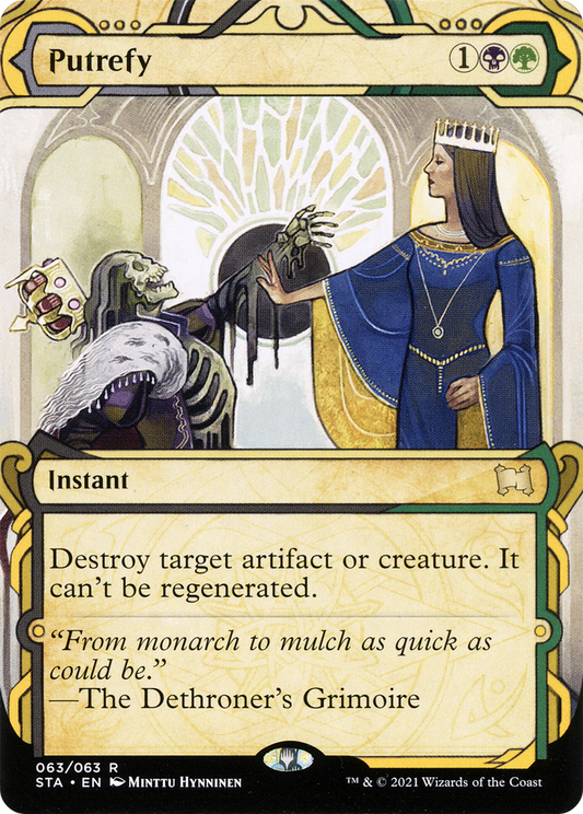 Putrefy (STA-063) - Strixhaven Mystical Archive: (Showcase) (Borderless) Etched Foil - Premium MTG Single from Wizards of the Coast - Just $0.54! Shop now at Game Crave Tournament Store