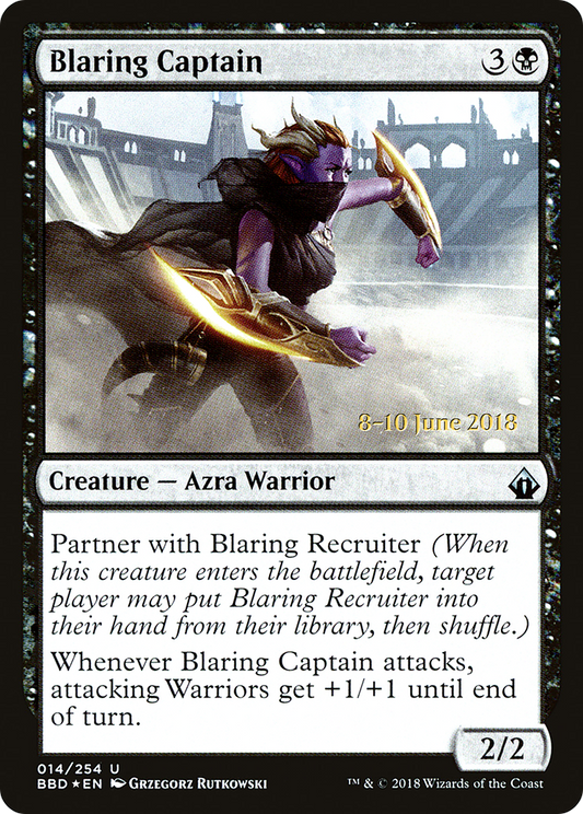 Blaring Captain (PBBD-14S) - Battlebond Promos Foil - Premium MTG Single from Wizards of the Coast - Just $0.26! Shop now at Game Crave Tournament Store