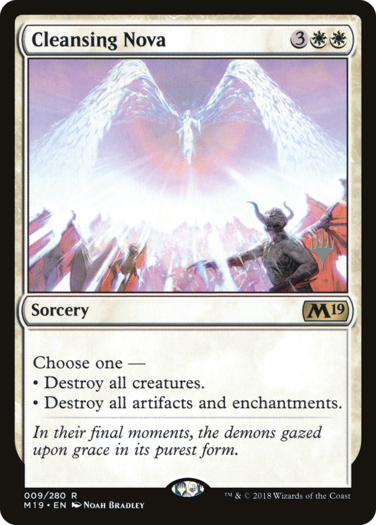 Cleansing Nova (PM19-09P) - Core Set 2019 Promos - Premium MTG Single from Wizards of the Coast - Just $0.32! Shop now at Game Crave Tournament Store