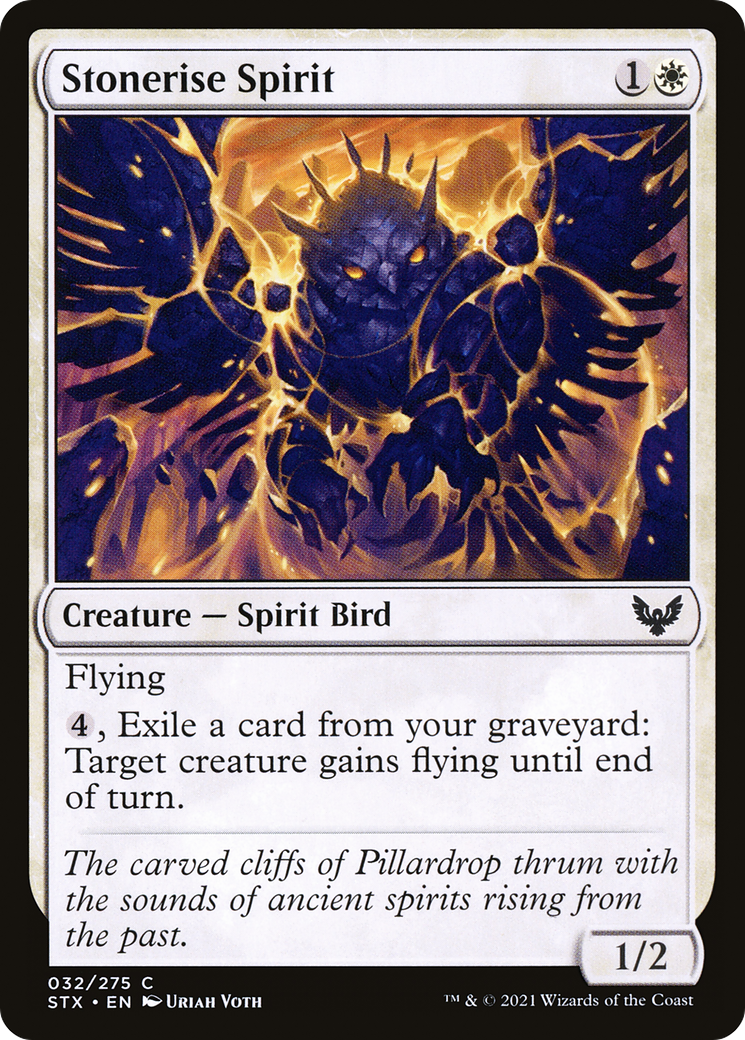 Stonerise Spirit (STX-032) - Strixhaven: School of Mages - Premium MTG Single from Wizards of the Coast - Just $0.21! Shop now at Game Crave Tournament Store
