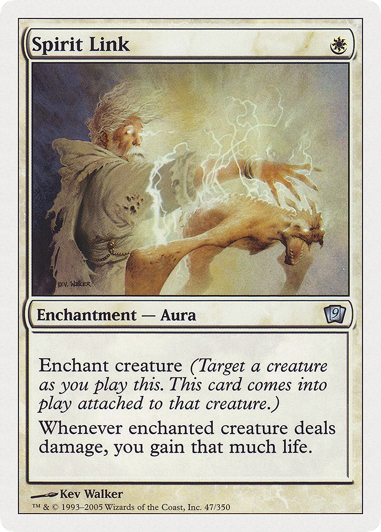 Spirit Link (9ED-047) - Ninth Edition - Premium MTG Single from Wizards of the Coast - Just $0.29! Shop now at Game Crave Tournament Store