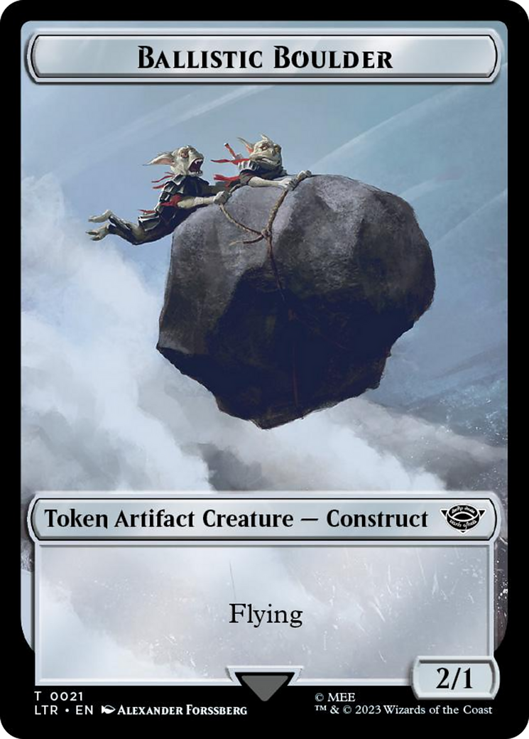 Ballistic Boulder (TLTR-021) - Tales of Middle-earth Tokens Foil - Premium MTG Single from Wizards of the Coast - Just $0! Shop now at Game Crave Tournament Store