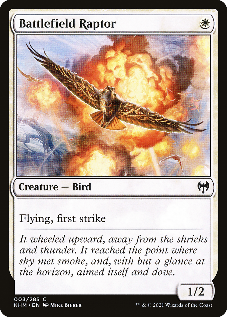 Battlefield Raptor (KHM-003) - Kaldheim Foil - Premium MTG Single from Wizards of the Coast - Just $0.08! Shop now at Game Crave Tournament Store