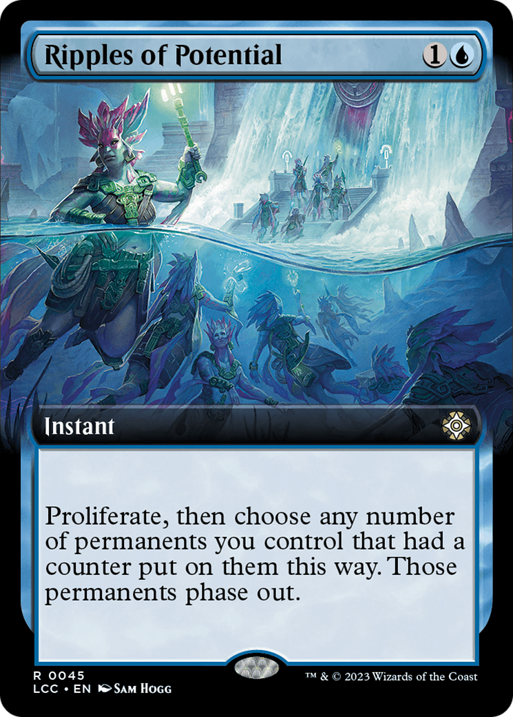 Ripples of Potential (LCC-045) - The Lost Caverns of Ixalan Commander: (Extended Art) Foil - Premium MTG Single from Wizards of the Coast - Just $2.20! Shop now at Game Crave Tournament Store