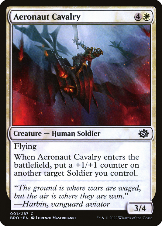 Aeronaut Cavalry (BRO-001) - The Brothers' War - Premium MTG Single from Wizards of the Coast - Just $0.08! Shop now at Game Crave Tournament Store