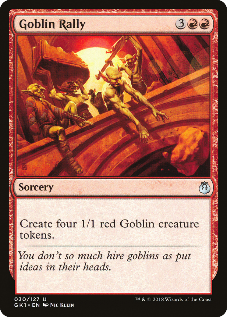Goblin Rally (GK1-030) - GRN Guild Kit - Premium MTG Single from Wizards of the Coast - Just $0.08! Shop now at Game Crave Tournament Store