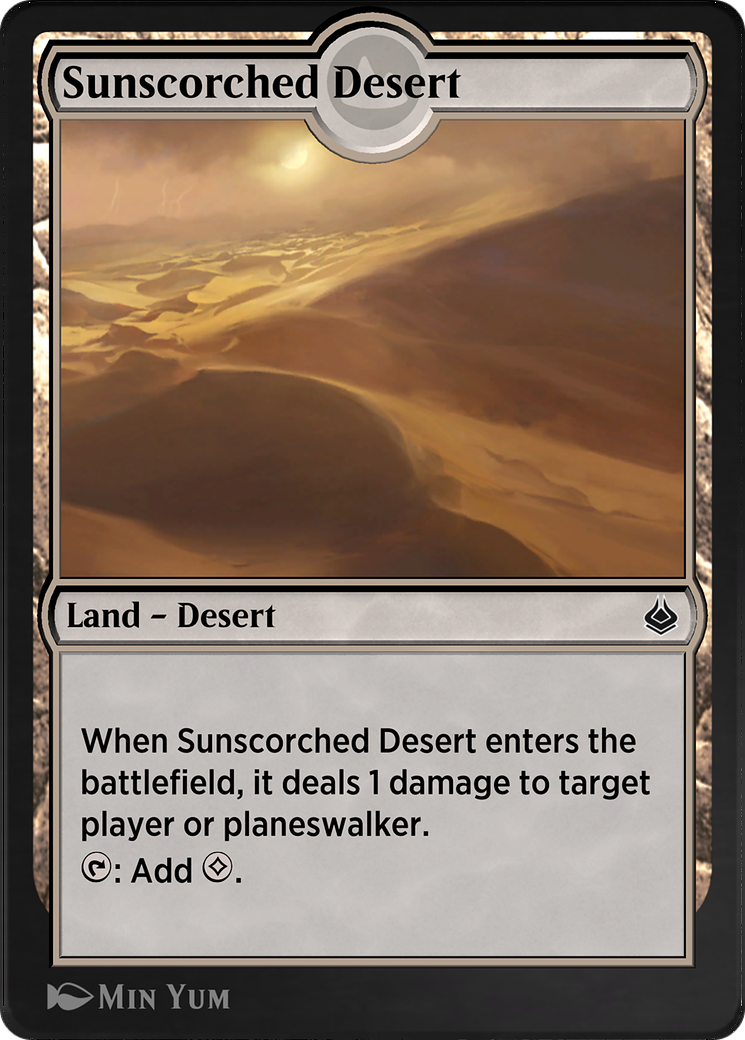 Sunscorched Desert (AKR-331) - Amonkhet Remastered - Premium MTG Single from Wizards of the Coast - Just $0! Shop now at Game Crave Tournament Store
