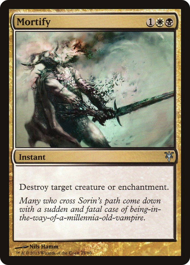 Mortify (DDK-025) - Duel Decks: Sorin vs. Tibalt - Premium MTG Single from Wizards of the Coast - Just $0.08! Shop now at Game Crave Tournament Store