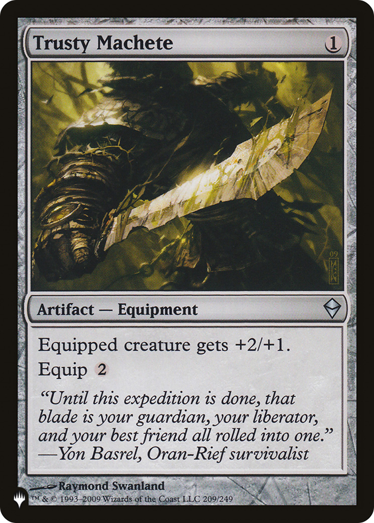 Trusty Machete (PLIST-276) - The List - Premium MTG Single from Wizards of the Coast - Just $0.08! Shop now at Game Crave Tournament Store