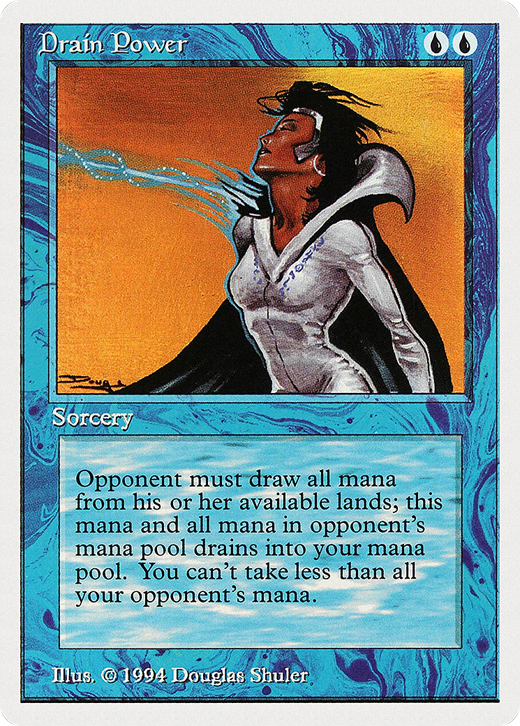 Drain Power (SUM-056) - Summer Magic / Edgar - Premium MTG Single from Wizards of the Coast - Just $0.25! Shop now at Game Crave Tournament Store