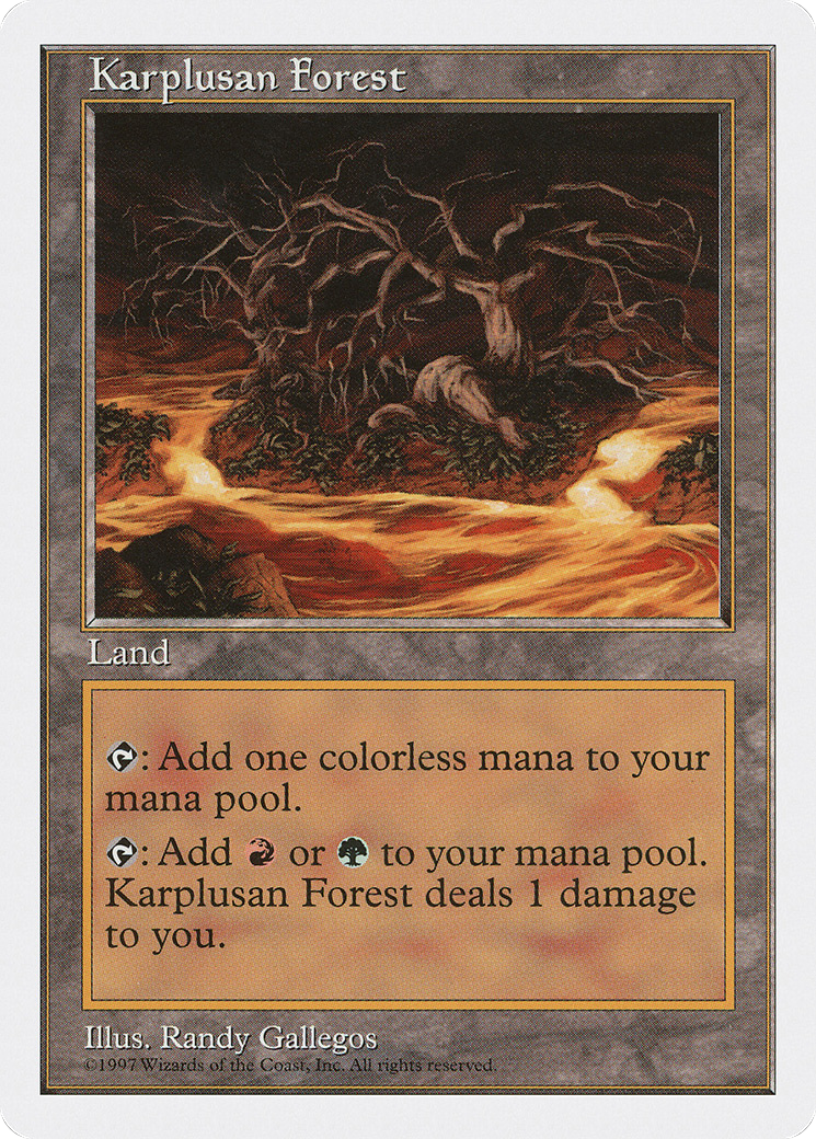 Karplusan Forest (5ED-421) - Fifth Edition - Premium MTG Single from Wizards of the Coast - Just $1.11! Shop now at Game Crave Tournament Store
