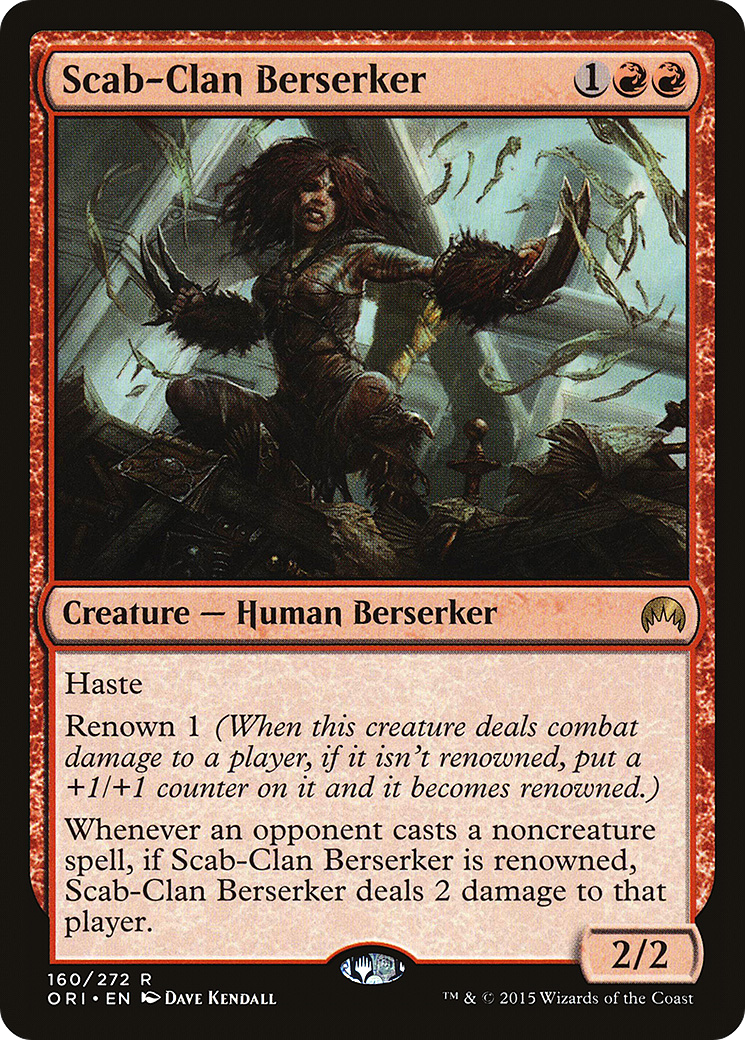 Scab-Clan Berserker (ORI-160) - Magic Origins Foil - Premium MTG Single from Wizards of the Coast - Just $0.30! Shop now at Game Crave Tournament Store