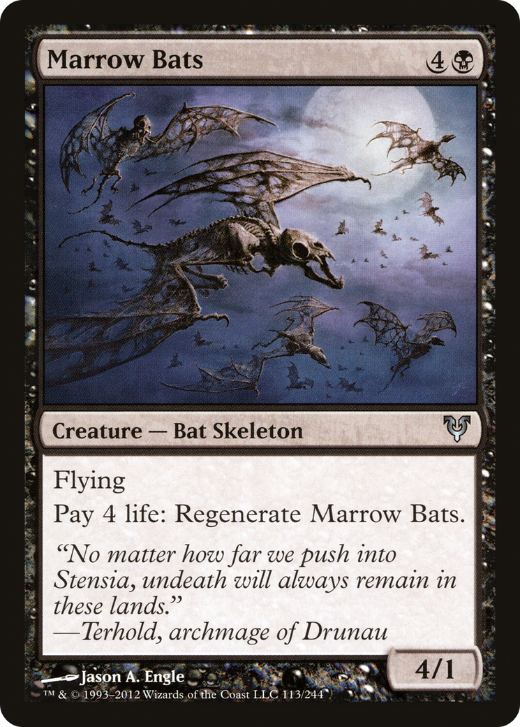 Marrow Bats (AVR-113) - Avacyn Restored - Premium MTG Single from Wizards of the Coast - Just $0.08! Shop now at Game Crave Tournament Store