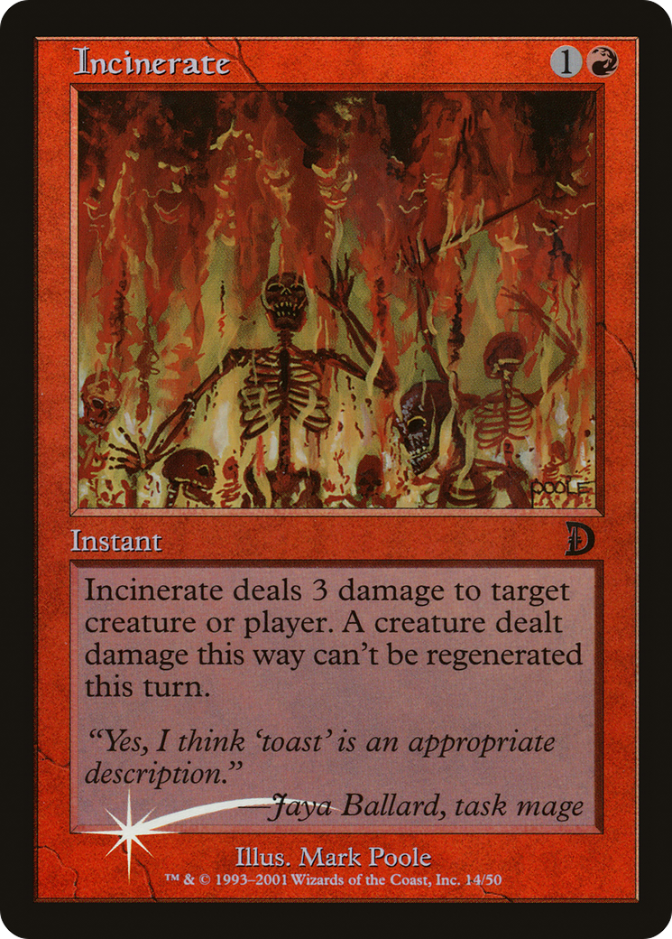 Incinerate (DKM-14★) - Deckmasters Foil - Premium MTG Single from Wizards of the Coast - Just $0.70! Shop now at Game Crave Tournament Store