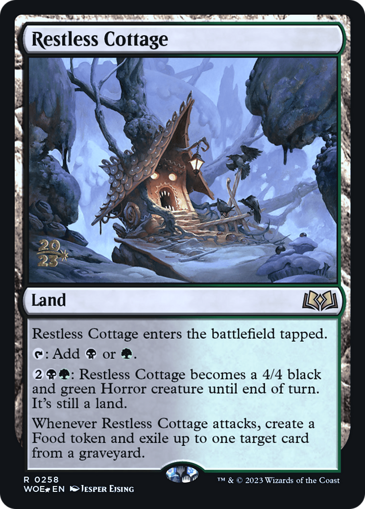 Restless Cottage (PWOE-258S) - Wilds of Eldraine Promos Foil - Premium MTG Single from Wizards of the Coast - Just $1.35! Shop now at Game Crave Tournament Store