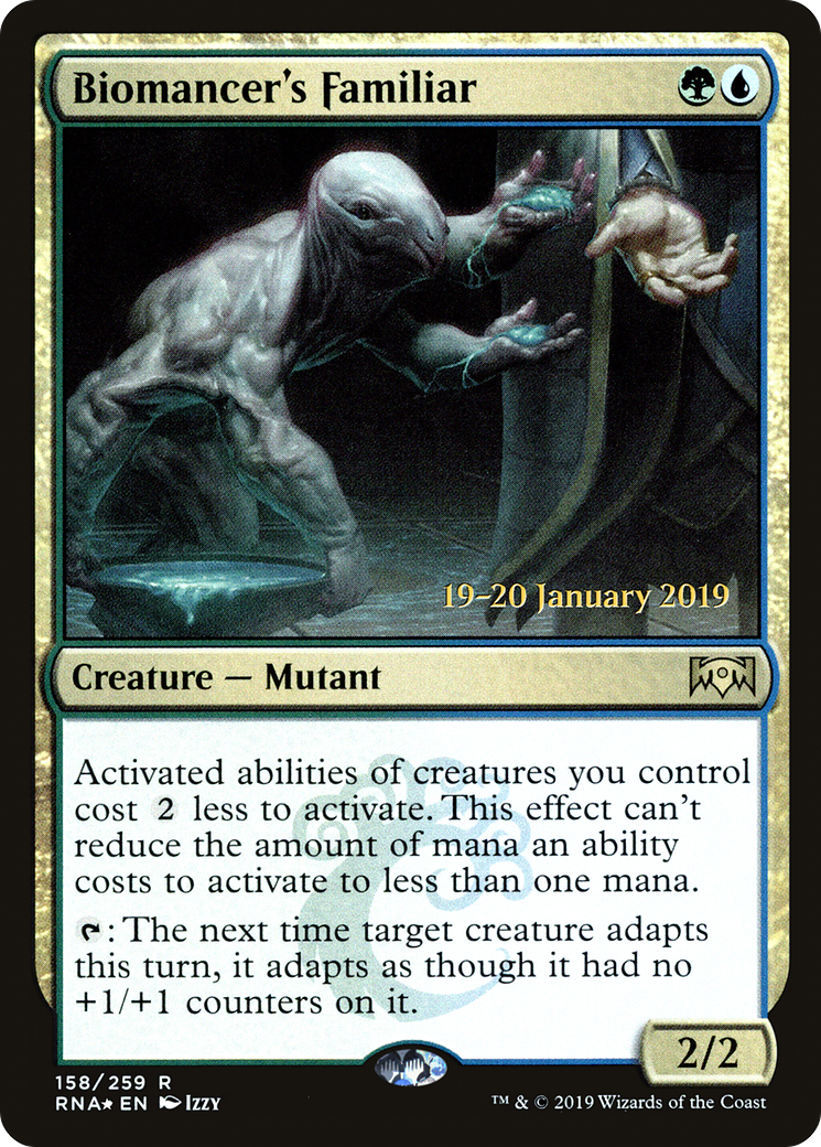 Biomancer's Familiar (PRNA-158S) - Ravnica Allegiance Promos Foil - Premium MTG Single from Wizards of the Coast - Just $0.94! Shop now at Game Crave Tournament Store
