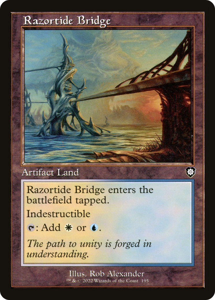 Razortide Bridge (BRC-195) - The Brothers' War Commander - Premium MTG Single from Wizards of the Coast - Just $0.63! Shop now at Game Crave Tournament Store