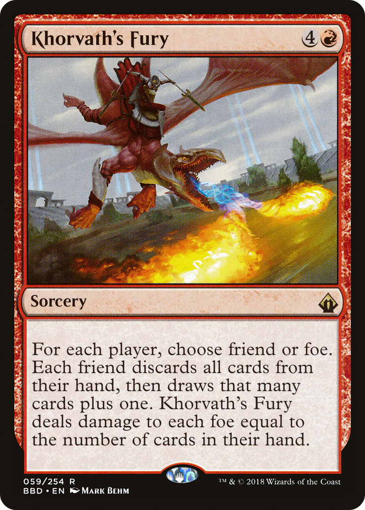 Khorvath's Fury (BBD-059) - Battlebond - Premium MTG Single from Wizards of the Coast - Just $0.44! Shop now at Game Crave Tournament Store