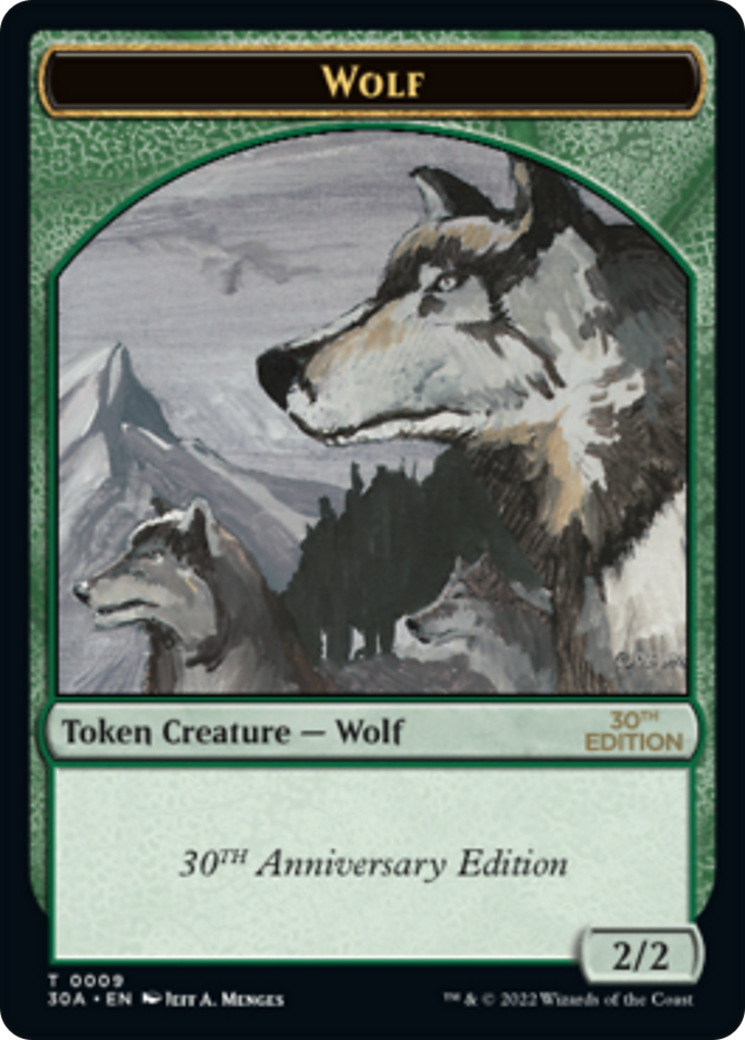 Wolf (T30A-009) - 30th Anniversary Tokens - Premium MTG Single from Wizards of the Coast - Just $2.13! Shop now at Game Crave Tournament Store