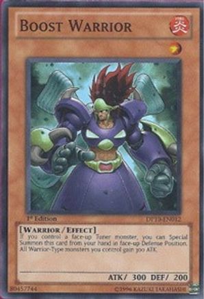 Boost Warrior (DP10-EN012) - Duelist Pack 10: Yusei 3 Unlimited - Premium Yugioh Single from Konami - Just $0.26! Shop now at Game Crave Tournament Store
