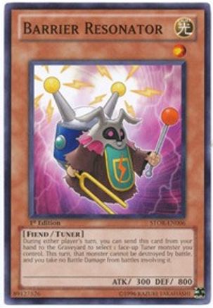 Barrier Resonator (STOR-EN006) - Storm of Ragnarok Unlimited - Premium Yugioh Single from Konami - Just $0.25! Shop now at Game Crave Tournament Store