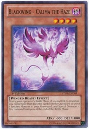 Blackwing - Calima the Haze (STOR-EN009) - Storm of Ragnarok 1st Edition - Premium Yugioh Single from Konami - Just $0.25! Shop now at Game Crave Tournament Store