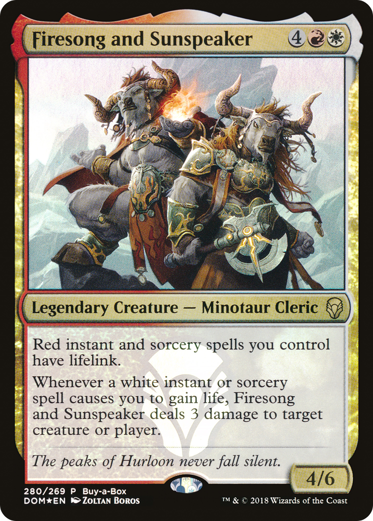 Firesong and Sunspeaker (DOM-280) - Dominaria Foil - Premium MTG Single from Wizards of the Coast - Just $0.08! Shop now at Game Crave Tournament Store