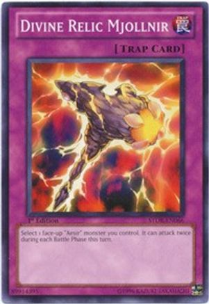 Divine Relic Mjollnir (STOR-EN066) - Storm of Ragnarok 1st Edition - Premium Yugioh Single from Konami - Just $0.25! Shop now at Game Crave Tournament Store