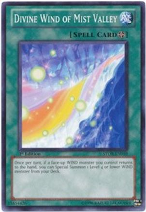 Divine Wind of Mist Valley (STOR-EN059) - Storm of Ragnarok 1st Edition - Premium Yugioh Single from Konami - Just $0.26! Shop now at Game Crave Tournament Store