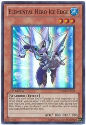 Elemental Hero Ice Edge (STOR-EN098) - Storm of Ragnarok 1st Edition - Premium Yugioh Single from Konami - Just $1.96! Shop now at Game Crave Tournament Store