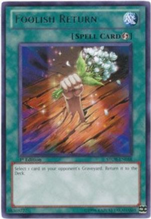 Foolish Return (STOR-EN058) - Storm of Ragnarok Unlimited - Premium Yugioh Single from Konami - Just $0.58! Shop now at Game Crave Tournament Store